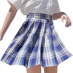 Gonna in lana da donna in fantasia scozzese con elastico in vita - Gonna scozzese - Maglificio Annamaria