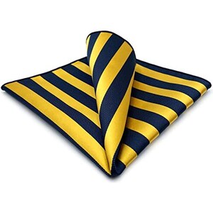 Cravatta Uomo A Righe Verdi E Blu Con Fazzoletto | Microfibra | 147x8cm | Formale Ed Elegante | XL Lunga - Foto 11