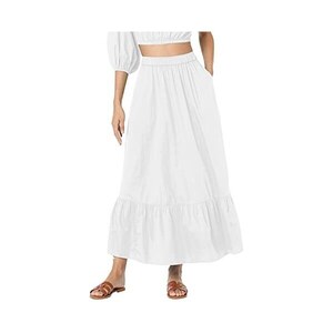 Gonna Lunga A Vita Alta KUOTAI: Maxi Fluida In Chiffon Con Tasche, Stile Boho Per Donna 2025