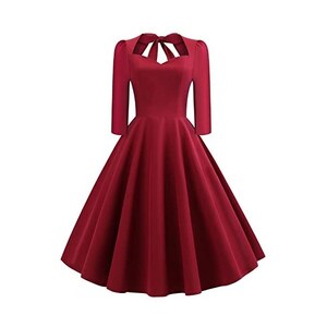 IWEMEK Abito Da Donna Vintage Retrò A Pois, Stile Rockabilly, Anni '50 - Foto 4