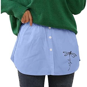 Estensione Per Camicia E Gonna Elasticizzata 2 Pezzi - Sottogonna Con Orlo Casuale Per Donne
