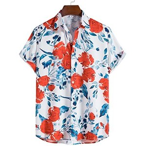 Camicia RVCA Uomo Maniche Corte, Bianca, Taglia XX-Large, Fit Slim - 2