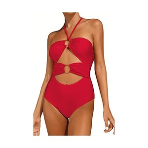 Costume Intero Hilor Donna Con Ferretto E Gonna - Controllo Pancia E Scollo A V