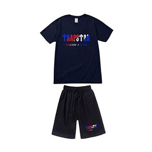 Set T-shirt E Pantaloncini Con Stampa E Profili In Contrasto - Foto 5