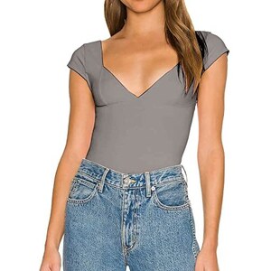 GRECERELLE Top Donna Maniche Corte, Scollo Tondo, Basic In Misto Viscosa (65% Rayon, 30% Poliestere, 5% Elastan)