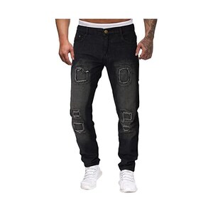 Cipo & Baxx Jeans Da Uomo, Effetto Crinkle, Denim, Slim Fit, Semplici, Jeans, Design Jeans, Cd319, 29W X 32L - Foto 7