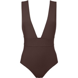 Costume Intero Donna La Blanca Island Goddess - Nero, Scollo Profondo Con Dettagli A Scala, Taglia 16