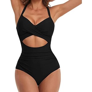 CORAFRITZ Costume da Bagno a Vita Alta in 2 Pezzi da Donna Tankini
