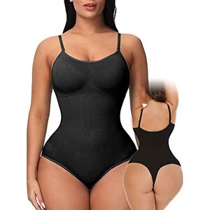 Body Modellante SHEKINI Intimo Contenitivo Donna - Bustier Seamless Con Spalline Regolabili, Pancia Piatta - 2