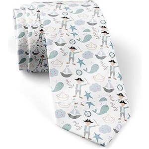 Cravatta Uomo Extra Lunga 160 Cm In Broccato Floreale - Blu E Oro, Largo 9 Cm, 100% Poliestere, Lavaggio A Secco