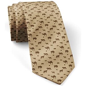 Cravatta Uomo Con Stampa Asino - Skinny, Moda Originale, Idea Regalo Divertente Per Matrimoni E Feste - 3