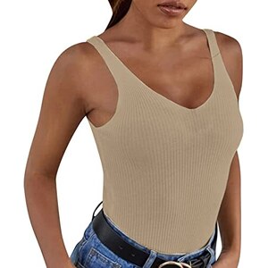 LUXFAB Canotta Da Donna Senza Maniche Con Schiena Racer - Foto 3