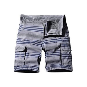 Pantaloncini Cargo Uomo Pierre Roche Plus - Cotone - Taglie Forti 3XL 4XL 5XL 6XL - Blu