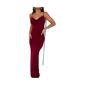 PRETTODAY Top Senza Maniche Con Spalline – Donna – Rosso – XS, Morbido In Cotone