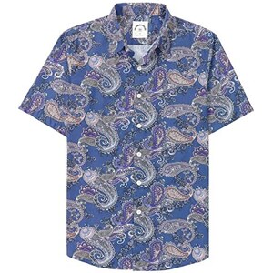 Camicia Hawaiana Bambino Spring&Gege - Maniche Corte, Stampa Cartoni, Cotone, Taglie 4-14 Anni - Foto 2