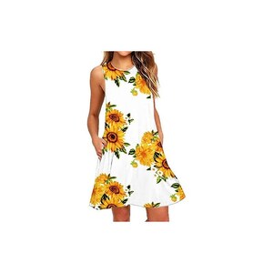 Herou Abito Estivo Da Donna, Senza Maniche, Scollo Rotondo