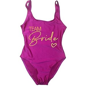 MOGSA Bride Team Costume Da Bagno Bulk Costumi Da Bagno Da Sposa Da Donna Team Bridal Costumi Da Bagno Interi Per Addio Al Nubilato Festa Di Addio Al Nubilato Costumi Da Bagno Rosa Team2 L 114280840