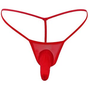 2 Pcs Perizoma A Rete Da Uomo Vedere Attraverso Slip A Vita - Foto 2