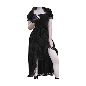 Cymwer Abito Lungo Da Donna Con Coulisse Abito Lungo In Stile Medievale Rinascimentale Con Corsetto Abito Lungo Con Maniche Svasate Abito Vintage Con Spalle Scoperte Verde Xl 126250099