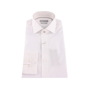 Michael Kors camicia manica lunga slim fit bianco
