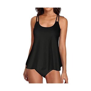 Costume Da Bagno Donna Tankini Con Pantaloncino - Push Up, Taglie Forti, 2 Pezzi - Foto 13