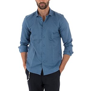 Olymp Camicia da Uomo a Maniche Lunghe, Modello Five.24. Seve