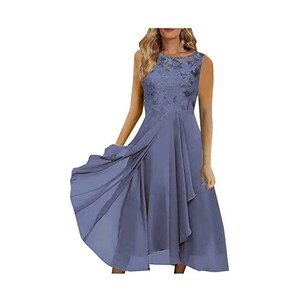 Nidddiv Abito da sposa corto in tulle, girocollo, da donna, corto, in tulle, con brillantini, rosa, a maniche lunghe, da sera, con brillantini, da donna, per feste, da sposa, da festa, beige