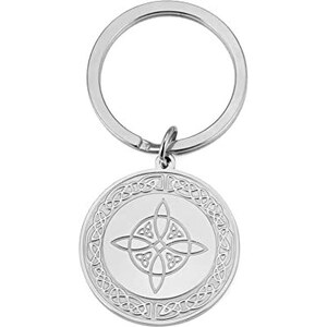 Dreamtimes Nodo delle streghe e collana di pentagrammi Tetragrammaton in acciaio inossidabile Collana con ciondolo a simboli mistici Nodo celtico per donne e uomini (Nodo delle streghe 1, Argento