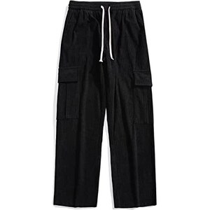 Pantaloni Uomo Con Elastico Jeans Loose Fit Pantalaccio Basic Casual Rotture Bianco -P3037A