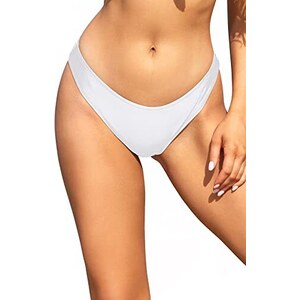 SHEKINI Slip Da Bagno Da Donna Increspato A Vita Media Per Il Controllo Della Pancia Nero 52 118805525