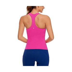 TYR Hadley-Reggiseno per Nuoto, Yoga, Fitness e Allenamento Parte Superiore del Bikini, Blu-Verde, XS Donna