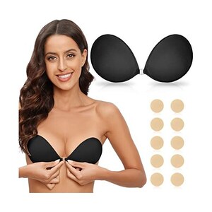 Reggiseno Invisibile adesivo Push Up Senza ferretto spalline a schiena  scoperta