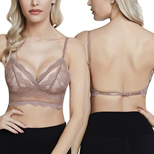 ASOS DESIGN Coppe Grandi - Sienna - Reggiseno Con Scollo Profondo In Pizzo Con Ferretto Bianco 137841807