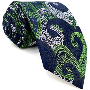 Cravate à Fleurs Pour Homme S&W - Motif Algues Multicolore - Style Élégant