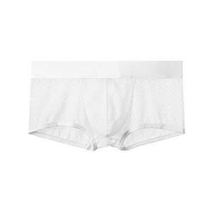 Boxer Da Uomo, In Rete, Sexy, A Rete Trasparente, In Rete Retrò, Biancheria Intima, Nero , XL - Foto 8