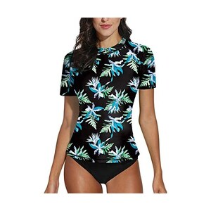 Camicia da bagno con stampa blu manica lunga marina UPF50 Rash Guard