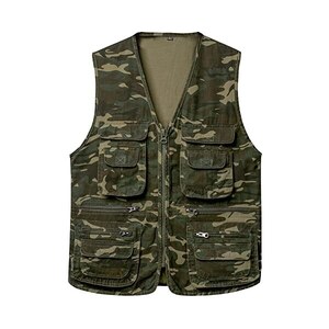 Yukirtiq Uomo Gilet Pesca Viaggio Tasche Gilet Sport Giubbino Da Lavoro