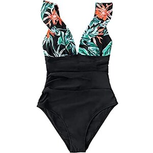 Bikini A Triangolo Con Strass Marrone Donna