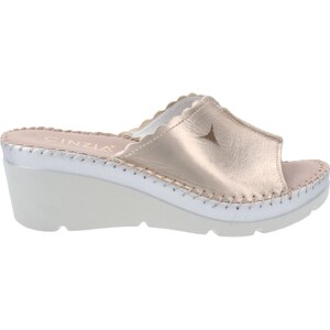 Ballerine Donna In Pelle Traforata Con Zeppa 4 Cm - Scarpe Comode Memory Foam, Suola Antiscivolo