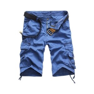Modaworld Uomo Cargo Shorts Pantaloni Corti In Cotone Pantaloni Da Lavoro Bermuda Elastico In Vita Con Pantaloncini Da Lavoro Multitasche Vestibilita Regolare 122289730