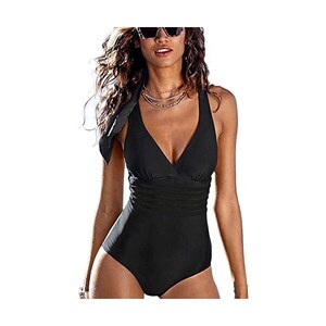 Costume Intero Da Donna OMEWEE Con Scollo A V E Cerniera, Senza Maniche, Con Reggiseno Integrato E Protezione UPF50+, Per Nuoto E Snorkeling