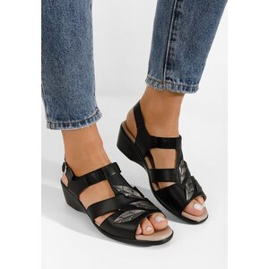 Zapatos Sandali con suola ortopedica Sendra Nero
