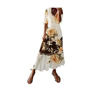 XUEJIANN Abito Estivo Da Donna, Da Spiaggia, Estivo, Elegante, Da - Foto 7