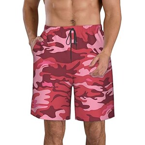 QPNGRP Pantaloncini Uomo Casual Con Tasche Con Cerniera, Vita Elastica E Coulisse, Tessuto Traspirante - Verde Scuro, Taglia 48