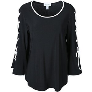 Janisramone Gonna A Tubino Tinta Unita Donna - Nero Taglia 48-50, Elastica E Morbida