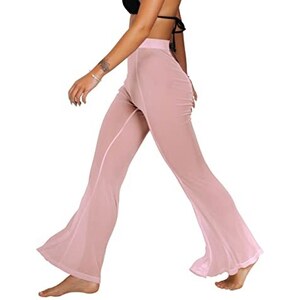 sofsy Rosa Pantaloni Copricostume a Rete da Donna Pantaloni