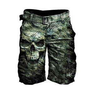 Novastar Pantaloni da pigiama da uomo con tasche, stile gotico, con