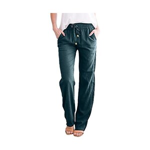 Pantaloni Donna 3/4 Italian Fashion, Vita Elasticizzata, Tasche Con Zip, Taglio Dritto, Per Primavera/estate