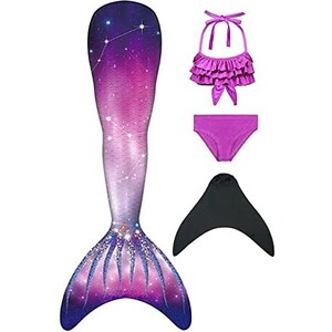 Costume da bagno balneare a coda di sirena con fiabe e costume da bagno