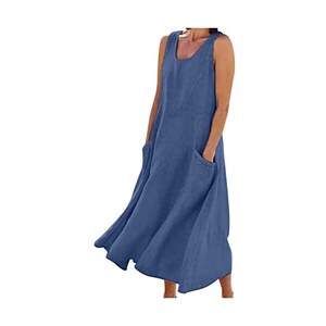 Acquista Vestito estivo da donna sexy Boho Maxi lungo da sera, vestito da spiaggia in Italia a partire da 7.28